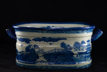 Colossal Blue & White Ironstone Footbath