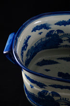 Colossal Blue & White Ironstone Footbath