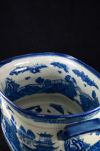 Colossal Blue & White Ironstone Footbath