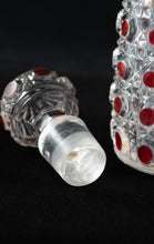 Baccarat Ruby Diamonds and Stones Glass Toilette Bottle