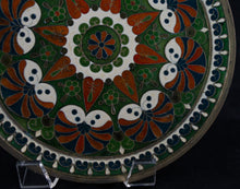 19th Century Russian Gilt Bronze Cloisonne Enamel Decorative Dish