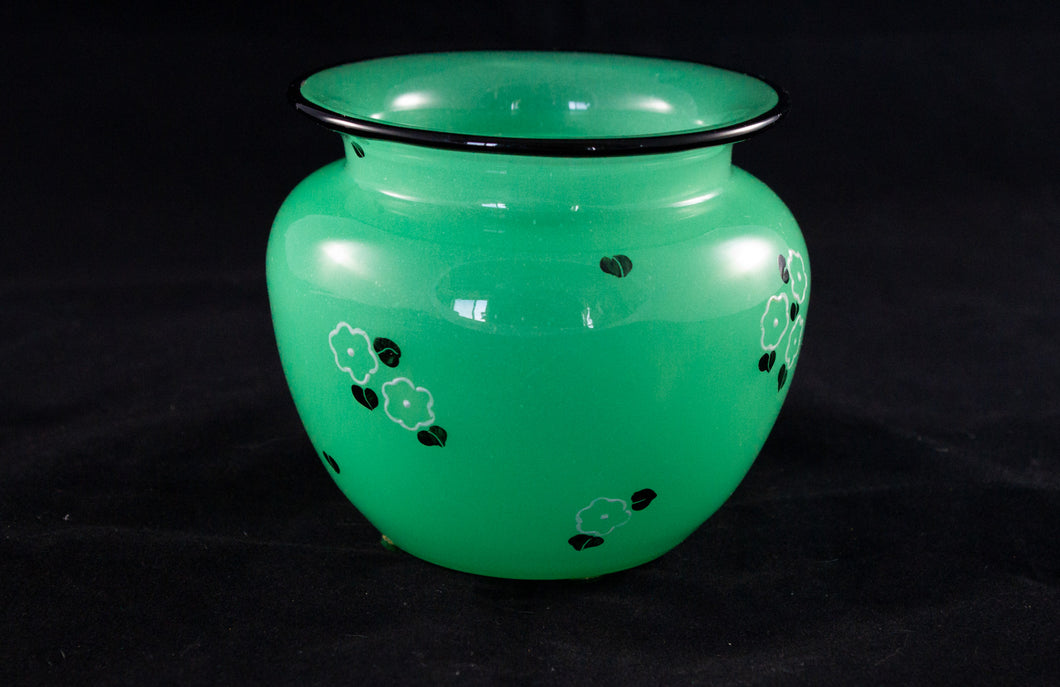 20th Century Loetz Austria Green Art Deco Vase (Michael Powolny)