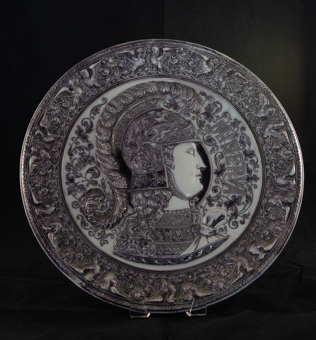 19th Century German Pair of Trojan War Plaques 