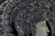 19th Century German Pair of Trojan War Plaques "Minerva vs. Mars/Ares"