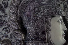 19th Century German Pair of Trojan War Plaques "Minerva vs. Mars/Ares"