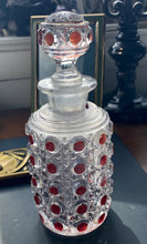 Baccarat Ruby Diamonds and Stones Glass Toilette Bottle