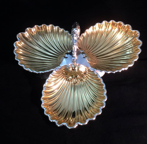 1881 Joseph Ridge Green Man Nut Dish Sheffield England