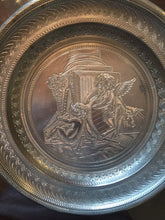 SOLD: 18th Century Engraved German Pewter Plates 4-piece Set