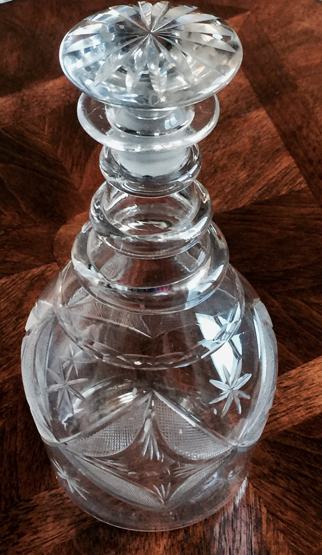 SOLD: Hand-Blown Pittsburgh Glass Etched Decanter