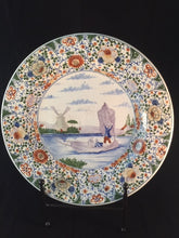 Belgian Boch Freres Faience Hand-Painted Charger