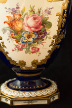 Two Albert Gregory signed Royal Crown Derby vases from the 1890-1921 production years. Measure 9.5"h x 6"w. From a San Francisco collection.