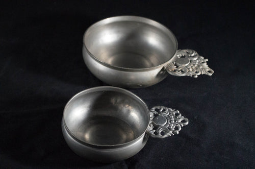 American Pewter Porringers - New England