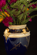 Two Albert Gregory signed Royal Crown Derby vases from the 1890-1921 production years. Measure 9.5"h x 6"w. From a San Francisco collection.