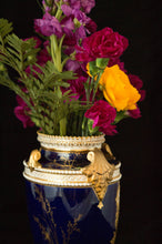 Two Albert Gregory signed Royal Crown Derby vases from the 1890-1921 production years. Measure 9.5"h x 6"w. From a San Francisco collection.