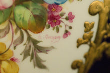 Two Albert Gregory signed Royal Crown Derby vases from the 1890-1921 production years. Measure 9.5"h x 6"w. From a San Francisco collection.