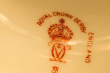 Two Albert Gregory signed Royal Crown Derby vases from the 1890-1921 production years. Measure 9.5"h x 6"w. From a San Francisco collection.