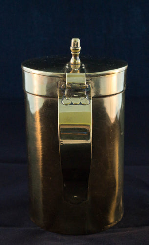 Circa 1869 English Brass Tankard Handle Detail Greenans Cottage Decorative arts and antiques Virginia USA