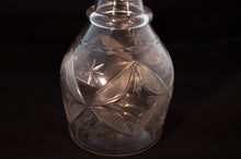 Etch Detail American Hand-Blown Flint Glass Decanter Early 19th Century